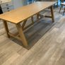 Oak Dining Table & 8 Chairs Image 2