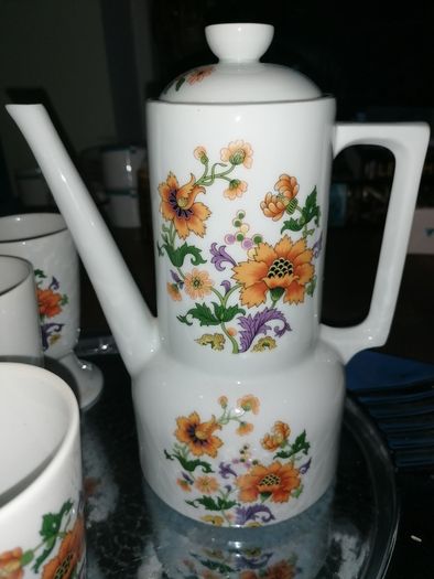 Vintage Porcelain goblets and pourer
