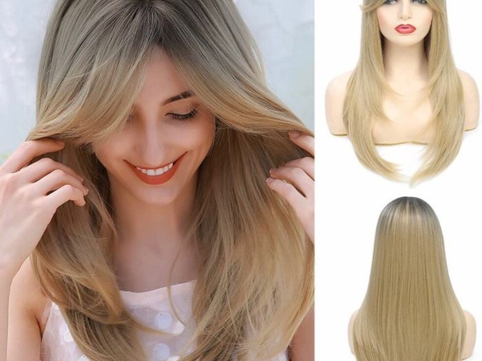 Wavy Wig For Women, Synthetic,27 Inch Pack Of 1 (multiple Colours Available, See Photos)