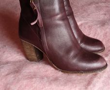 Leather Bourbon Amy Huberman Ankle Boots