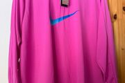 Plus size half zip nike top