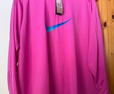 Plus size half zip nike top