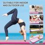Air Tumbling Track Gymnastics Mat Inflatable 10ft 13ft 16ft 20ft Tumble Mats 4 Inch Thickness Air Roller Gymnastics Barrel Back Handspring Trainer /Yoga/Training/Cheerleading/Water Fun with Electric Pump (FREE POSTAGE) Image 4