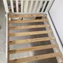 White wooden single bed Image 3