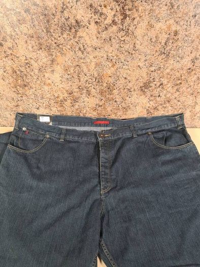 mens jeans life and limb dark wash navy straight fit Size W 52 L 32 RRP 65