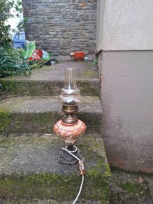 Vintage electric lamp postage possible
