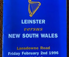 Very Rare 1996 Leinster v New South Wales - Match Programme