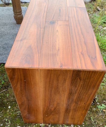 Pair of Custom-Made Solid Walnut Dining Benches