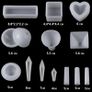 Resin Silicone Moulds, 13pcs Resin Kits for Beginners, Epoxy Resin Mold DIY Jewelry Craft Molds with Sphere, Cube, Pyramid, Diamond, Square, Round and Crystal Pendants Image 2