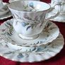 21 Piece Royal Albert Brigadoon Pattern Bone China Gold Gilt Tea Set For 6 Person Setting Made In England Image 2