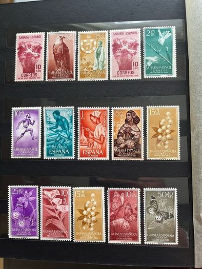 SPAIN Colonies album with stamps