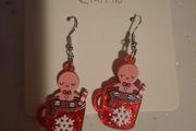 gingerbread man earrings