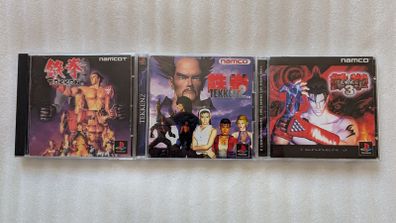 Tekken 1, 2 & 3 - Sony PlayStation 1 Japan Import