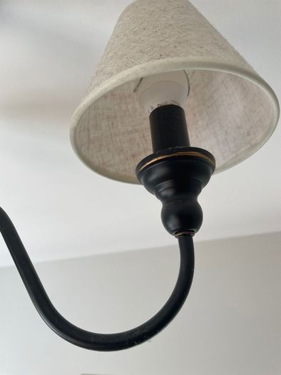 Two Black Ceiling Lights available