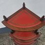 Vintage Mahogany 4-Tier Corner Whatnot Display Image 3