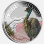 The Perth Mint Australian Emu 2025 1oz Silver Coloured Coin with Coa In Original Case and Box Image 2