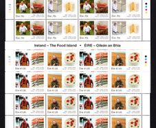 2015 Ireland The Food Island Commemorative Stamps Sheetlet Plate 1A1A1A1A Mint Never Hinged (MNH)