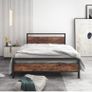 Double Bed Frames with Wood Headboard Image 4