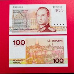 Luxembourg  100 Francs  1986  Pick  58b   ( Uncirculated )