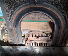 Cast iron fireplace