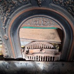 Cast iron fireplace