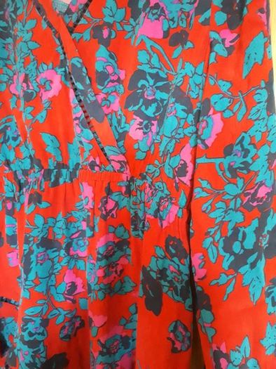 Intropia Rojo Red Print Dress