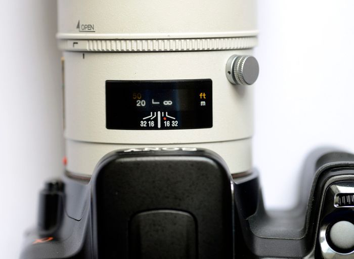 Sony\Minolta A mount lens. The APO 200mm F2.8