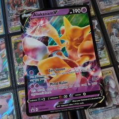 Alakazam V ! Jumbo Oversized Card ! from Sword & Shield Era ! 2021 ! Pokemon Card !