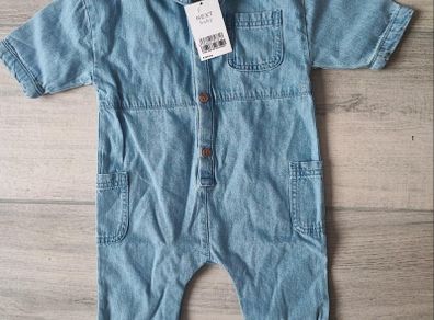 Brand new with tags - Next 3-6mth Denim Jumpsuit