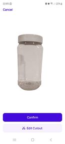 clear plastic jars 1litre x 10