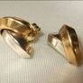 Vintage Hallmarked 9ct White/Yellow Gold Earrings Image 8