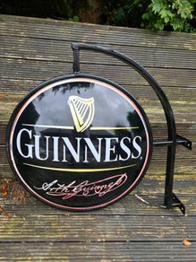 Authentic Guinness Double-Sided Pub Sign / Lightbo