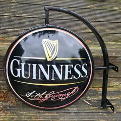 Authentic Guinness Double-Sided Pub Sign / Lightbo