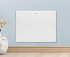 600W White Electric Radiator Heaters for Home, Bathroom Safe Electric Heater Setback Timer Lot 20 & Advanced Thermostat Control Wall Mounted or Floor Standing Low Energy Panel Heater