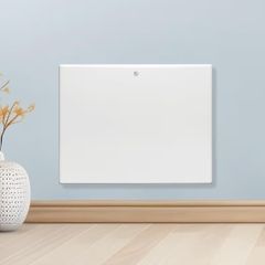 600W White Electric Radiator Heaters for Home, Bathroom Safe Electric Heater Setback Timer Lot 20 & Advanced Thermostat Control Wall Mounted or Floor Standing Low Energy Panel Heater