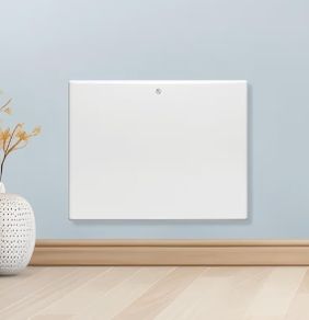 600W White Electric Radiator Heaters for Home, Bathroom Safe Electric Heater Setback Timer Lot 20 & Advanced Thermostat Control Wall Mounted or Floor Standing Low Energy Panel Heater