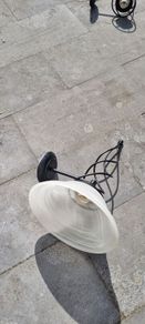 Wall Lamp Glass & Metal Black