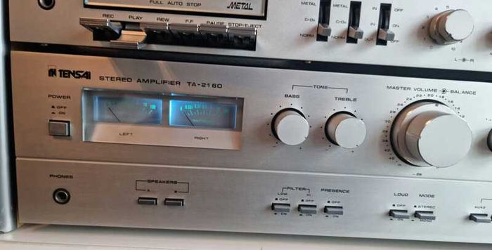 From 1979 Hi-Fi set, Tensai (Akai) working good, see the pictures.