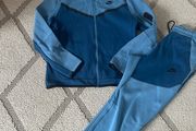 Blue Nike Tech Fleece tracksuit