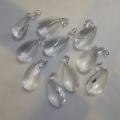 CRYSTALS - Clear Teardrop Chandelier Lot