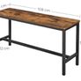 Table Benches, Set of 2, Industrial Style Indoor Benches, 108 x 32.5 x 50 cm, Durable Metal Frame, for Kitchen, Dining Room, Living Room, Rustic Brown Image 3