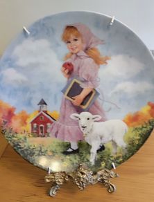 Limited edition 1985 "Mary Had a Little Lamb" by John McClelland decorative porcelain plate