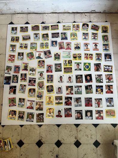 panini football stickers vintage