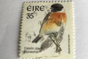 Irish stamp - Stonechat
