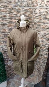 Men's Topman military style winter parka Size xs but would fit small Mint condition  Multi pocket Padded and lined