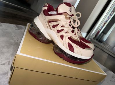 MICHAEL Michael Kors Olympia Sport Extreme trainers in Mulberry/Burgundy UK 6