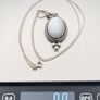 Vintage 925 Sterling Silver Italian Mother of Pearl Necklace Image 9