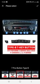 Air conditioner key buttons
