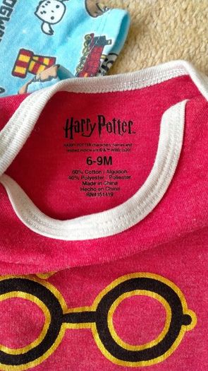 6-9m Harry potter vests x3