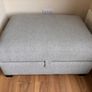 DFS Lydia 3 Seater L-Shaped Sofa Bed & Footstool Professionally Cleaned Image 6